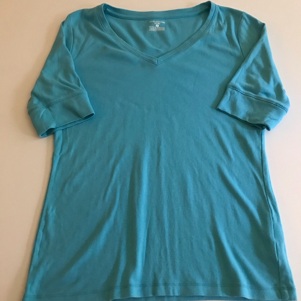 Jones New York Elbow Sleeves Tee Shirt - Picture 3 of 4